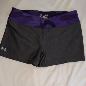 Under Armour Women's Athletic Shorts in Gray and Purple